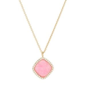 Pink Pendant Necklace -- Marcia Moran
